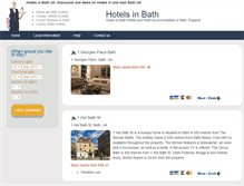 Tablet Screenshot of bath-hotels-guide.co.uk